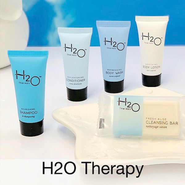 H2O Therapy Bath Toiletries – Hotel Size Guest Amenities