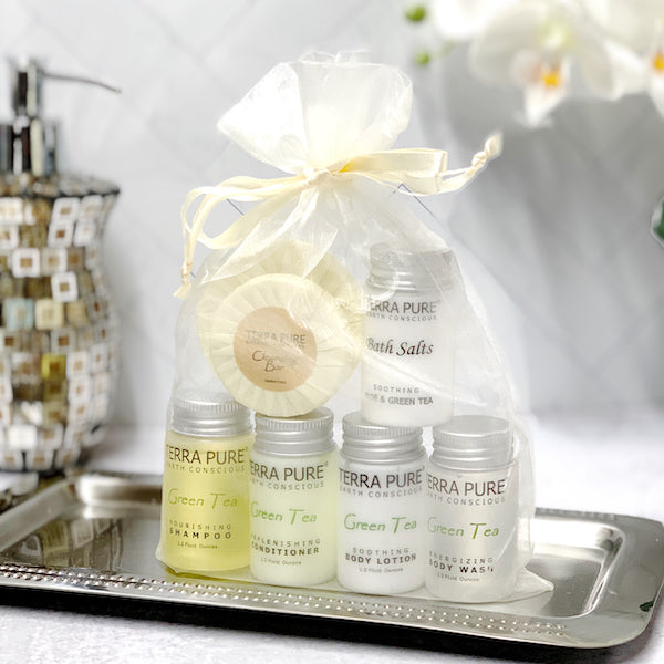 Hotel Guest Bath Toiletry Samples & Gift Bag Sets