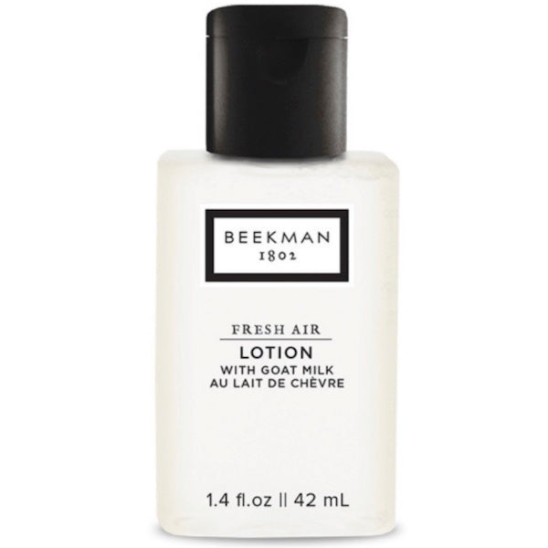 Hotel Size Beekman 1802 Fresh Air Lotion 1.4oz bottle for Vacation Rentals | GuestOutfitters.com