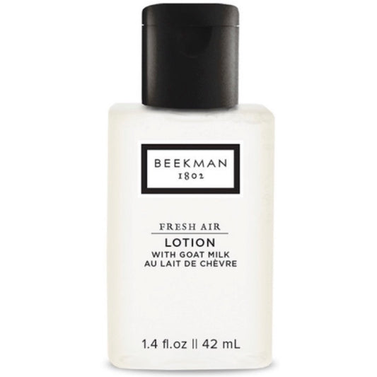 Hotel Size Beekman 1802 Fresh Air Lotion 1.4oz bottle for Vacation Rentals | GuestOutfitters.com