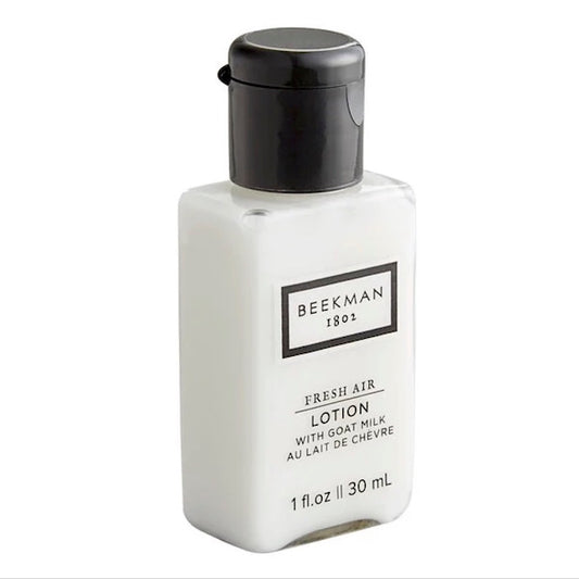 Beekman 1802 Fresh Air 1 oz. Body Lotion Bath Amenities for Vacation Rentals | GuestOutfitters.com