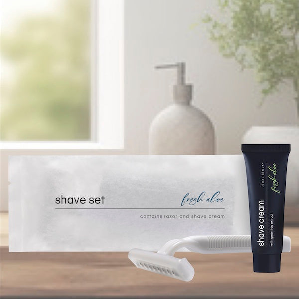 Shaving Kits for Guests – Razor & Shaving Cream, Individually