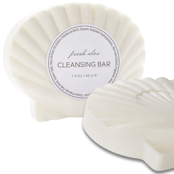 Fresh Aloe Sea Shell Shaped Soap Bars, Individually Wrapped | GuestOutfitters.com