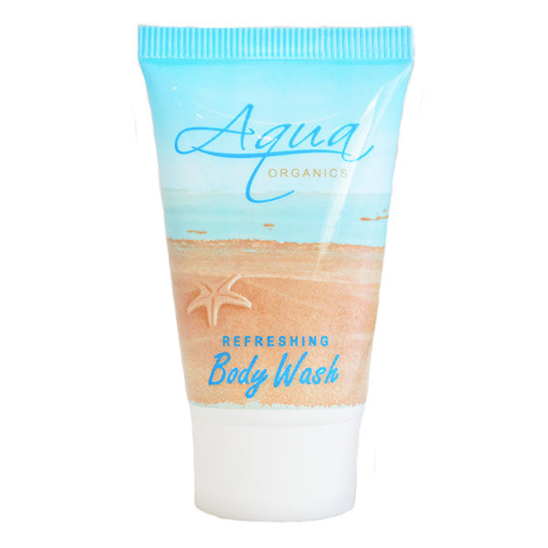 Aqua Organics Shampoo | Seaside Themed Hotel Size Guest Supplies | GuestOutfitters.com