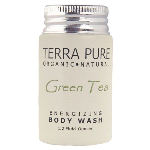 Terra Pure Green Tea Hotel Size Body Wash for Vacation Rentals | GuestOutfitters.com