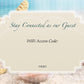 Customizable Laminated Aqua Organics Beach WiFi Access Code Cards for Vacation Rentals | GuestOutfitters.com