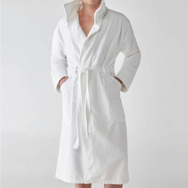 Luxurious Velvet Terry Unisex Bailey Bathrobe for Vacation Rentals and Hotels | GuestOutfitters.com