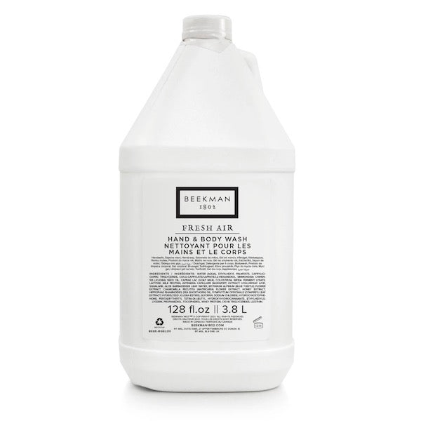 Beekman 1802 Fresh Air Hotel Hand and Body Wash by the Gallon for Vacation Rental Dispenser Refill Supplies | GuestOutfitters.com