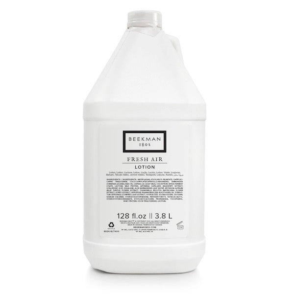 Beekman 1802 Fresh Air Hotel Body Lotion by the Gallon for Vacation Rental Dispenser Refill Supplies | GuestOutfitters.com