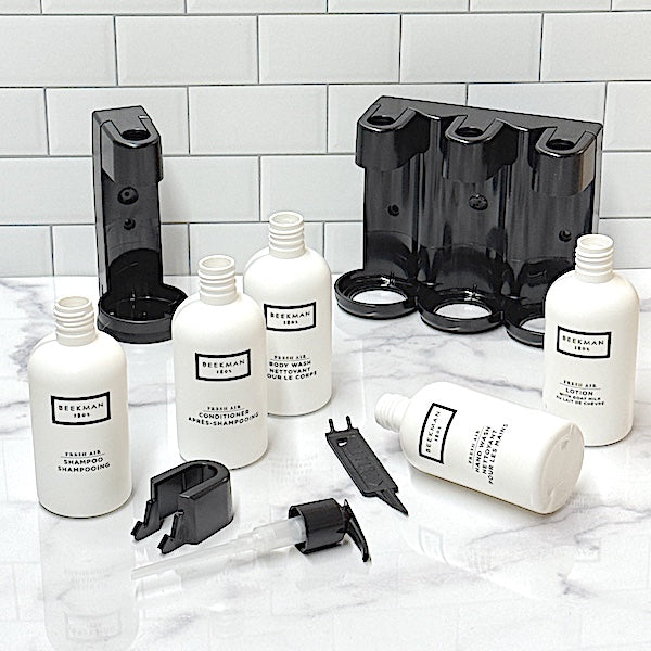 Beekman 1802 Wall Mounted Bath Dispensers, Accessories and Replacement Parts | Vacation Rental Supples at GuestOutfitters.com