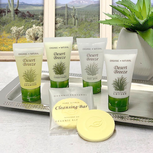 Desert Breeze Vacation Rental Bath Toiletry Supply Bundles | GuestOutfitters.com