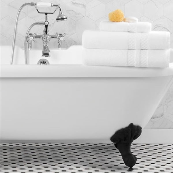 Capitol Collection hotel luxury bath linens from Standard Textile add textured elegance to vacation rental baths | GuestOutfitters.com