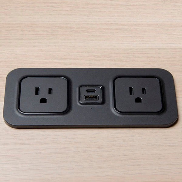 Unidades de alimentación empotradas con tomacorrientes, puertos USB y  cargador inalámbrico Qi –