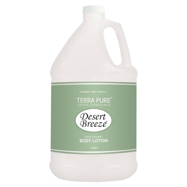 Desert Breeze Hotel Gallon Body Lotion for Vacation Rental Toiletry Bottle Refills | GuestOutfitters.com