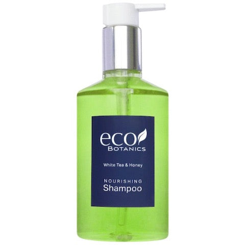 Eco Botanics White Tea and Honey Shampoo in Refillable Pump Bottles | GuestOutfitters.com