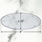 Oval Frosted Bath Amenity Tray 8" x 4.25" | GuestOutfitters.com