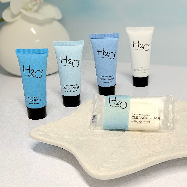 H2O Therapy Vacation Rental Bath Toiletry Supply Bundle Sets | GuestOutfitters.com