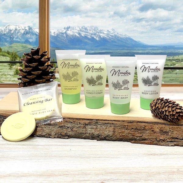 Mountain Breeze Vacation Rental Bath Toiletry Supply Bundles | GuestOutfitters.com