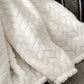 Luxuriously Soft Fleece Throw Blankets in classic white | GuestOutfitters.com