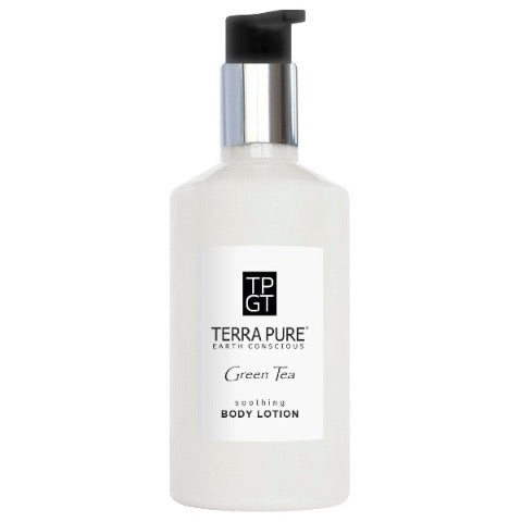 Refillable Pump Bottles of Terra Pure Green Tea Body Lotion | GuestOutfitters.com