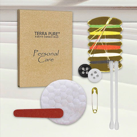 Terra Pure Green Tea Hotel Personal Care Kit Amenities in Individual Cartons | GuestOutfitters.com