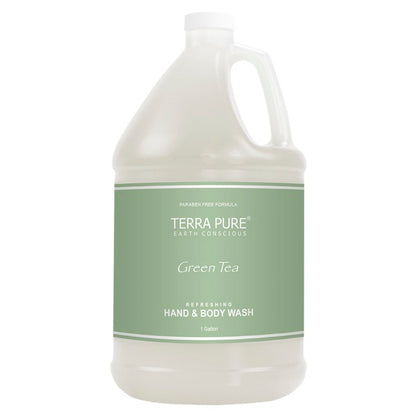 Terra Pure Green Tea Gallon Hand and Body Wash for Dispenser Refills at Vacation Rentals | GuestOutfitters.com
