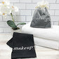 Genuine Turkish Black Cotton Terry Makeup Washcloths in Organza Gift Bags | GuestOutfitters.com
