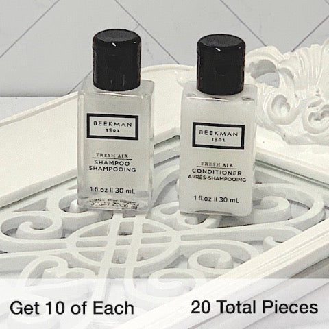 Beekman 1802 Fresh Air 20 Piece Hotel Bath Toiletry Bundle Sets for Vacation Rentals | GuestOutfitters.com