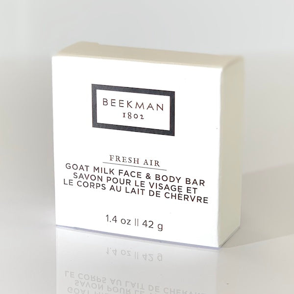 Hotel Size Beekman 1802 Fresh Air 1.4oz Goat Milk Face and Body Bar Soap | GuestOutfitters.com