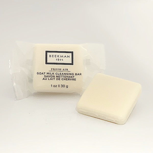 Hotel Size Beekman 1802 Fresh Air 1 oz. Goat Milk Cleansing Bar Soap | Vacation Rental Supplies at Guest Outfitters.com