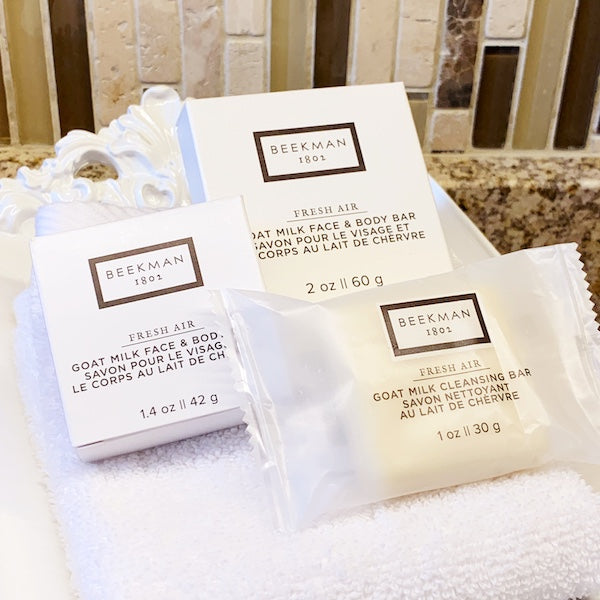 Beekman 1802 Hotel Amenity Soap Bars for Airbnb, VRBO | GuestOutfitters.com