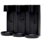 Beekman 1802 Eco Eclipse 8.5 oz wall mounted triple bottle bath dispenser bracket | Vacation Rental Supples at GuestOutfitters.com