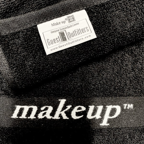 Makeup Remover Towel Black Washcloth for Hotels or Beach Houses Dark  Washrag for Removing Make up Hostess Gift Housewarming Present 