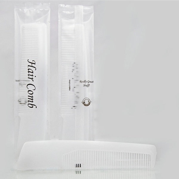 Individually wrapped hair combs for Airbnb and VRBO vacation rentals, B&Bs | GuestOutfitters.com