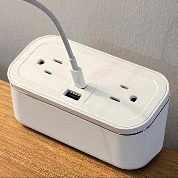 Mini Desktop USB and Power Cube for Vacation Rentals | GuestOutitters.com