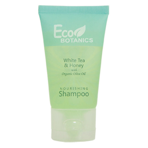 Eco Botanics White Tea & Honey Shampoo Hotel Size Amenity Supplies | GuestOutfitters.com