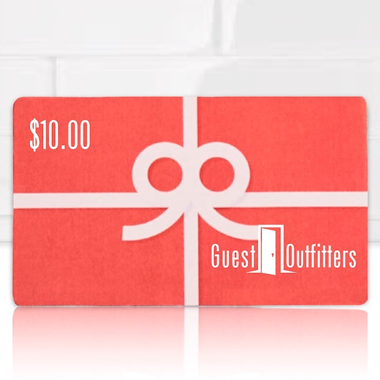 $10 Hotel Toiletry, Amenities and Vacation Rental Supply Gift Cards | GuestOutfitters.com