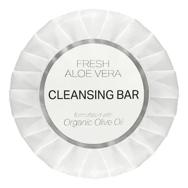 Elegant Tissue Pleat Wrapped Infuse Fresh Aloe Vera Cleansing Bars for Vacation Rentals | GuestOutfitters.com