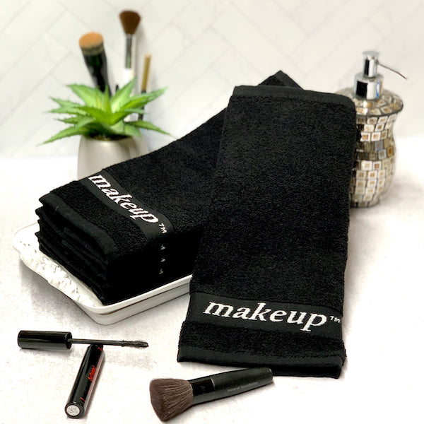 Black Make Up Washcloths Set – The Pillow Bar