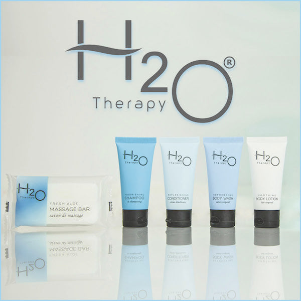 H2O Therapy Hotel Size Bath Toiletries for Vacation Rentals | GuestOutfitters.com