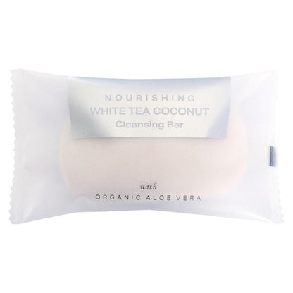Infusé White Tea & Coconut Hotel Size Cleansing Soap Bars for Airbnb VRBO Vacation Rental Toiletries | GuestOutfitters.com