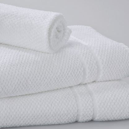 Durable Pique Weave Bath Linens add elegance to vacation rental