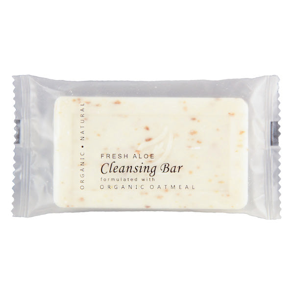 Terra Botanics Aloe & Oatmeal Cleansing Bar, 1.25oz. Hotel Size Spa Soap | GuestOutfitters.com