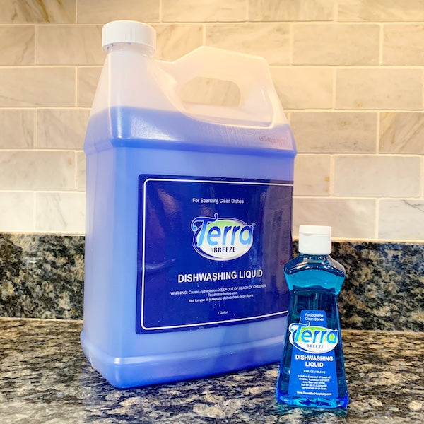 Terra Breeze Liquid Dish Detergent Sized for Airbnb, VRBO and Vacation Rentals | GuestOutfitters.com