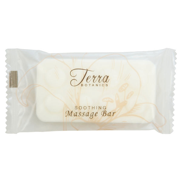 Terra Botanics Soothing Massage Bar, 1.5oz. Hotel Size Spa Soap in Bulk for Hotels and Vacation Rentals | GuestOutfitters.com