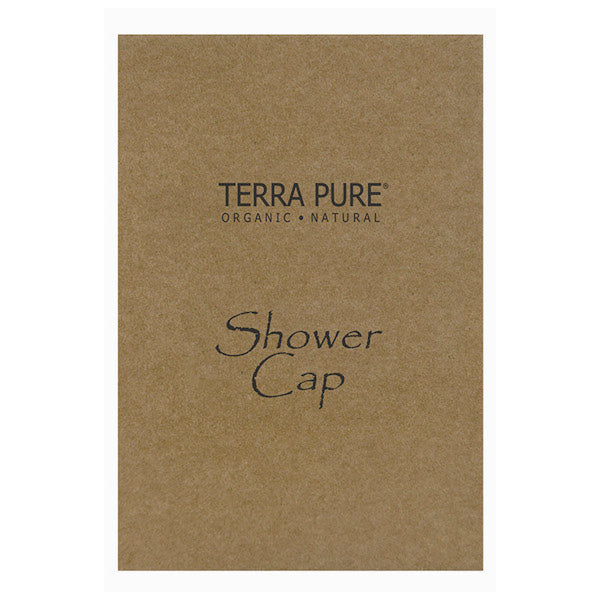 Terra Pure Green Tea Spa Shower Cap | GuestOutfitters.com Hotel Size Amenities