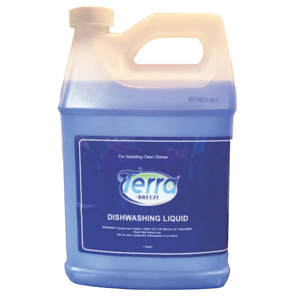 Terra Breeze Liquid Dish Detergent by the Gallon for Extended Stay Hotels and Vacation Rentals | GuestOutfitters.com