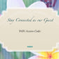 Customizable Laminated WiFi Access Code Cards Eco Botanics | GuestOutfitters.com